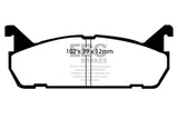 EBC 91-96 Ford Escort 1.8 Yellowstuff Rear Brake Pads EBC Brake Pads - Performance  AXOPROS