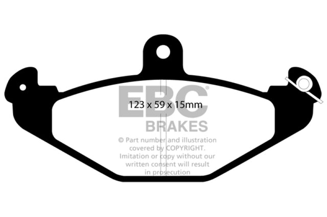 EBC 92-00 Dodge Viper 8.0 Redstuff Rear Brake Pads EBC Brake Pads - Performance  AXOPROS