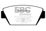 EBC 93-94 Eagle Talon 1.8 Yellowstuff Rear Brake Pads EBC Brake Pads - Performance  AXOPROS