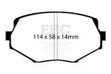 EBC 94-01 Mazda Miata MX5 1.8 Redstuff Front Brake Pads EBC Brake Pads - Performance  AXOPROS