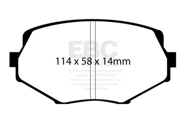 EBC 94-01 Mazda Miata MX5 1.8 Redstuff Front Brake Pads EBC Brake Pads - Performance  AXOPROS