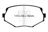 EBC 94-01 Mazda Miata MX5 1.8 Yellowstuff Front Brake Pads EBC Brake Pads - Performance  AXOPROS