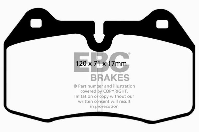 EBC 94-99 BMW M5 3.8 (E34) Yellowstuff Front Brake Pads EBC Brake Pads - Performance  AXOPROS