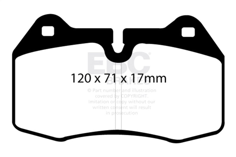 EBC 94-99 BMW M5 3.8 (E34) Yellowstuff Front Brake Pads EBC Brake Pads - Performance  AXOPROS