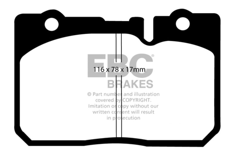EBC 95-00 Lexus LS400 4.0 Redstuff Front Brake Pads EBC Brake Pads - Performance  AXOPROS