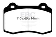 EBC 96-00 Lotus Esprit Turbo 2.0 Turbo GT3 Bluestuff Front Brake Pads EBC Brake Pads - Racing  AXOPROS