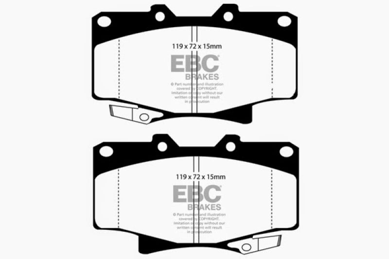 EBC 96-97 Lexus LX450 4.5 Greenstuff Front Brake Pads EBC Brake Pads - Performance  AXOPROS