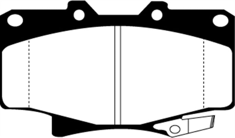 EBC 96-97 Lexus LX450 4.5 Greenstuff Front Brake Pads EBC Brake Pads - Performance  AXOPROS