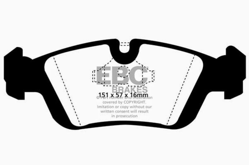 EBC 96-98 BMW Z3 1.9 Redstuff Front Brake Pads EBC Brake Pads - Performance  AXOPROS