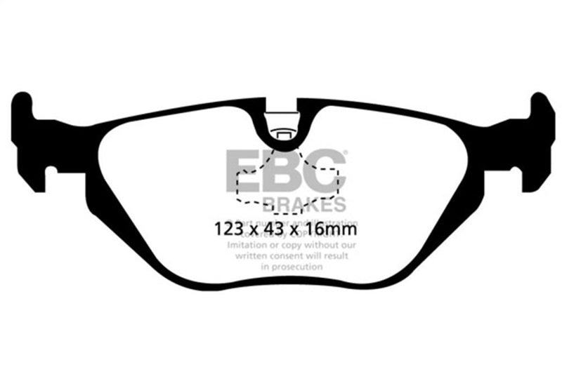 EBC 96-98 BMW Z3 1.9 Redstuff Rear Brake Pads EBC Brake Pads - Performance  AXOPROS