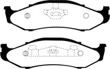 EBC 97-99 Jeep Cherokee 2.5 82mm High Rotors Yellowstuff Front Brake Pads EBC Brake Pads - Performance  AXOPROS