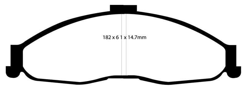 EBC 98-02 Chevrolet Camaro (4th Gen) 3.8 Bluestuff Front Brake Pads EBC Brake Pads - Racing  AXOPROS