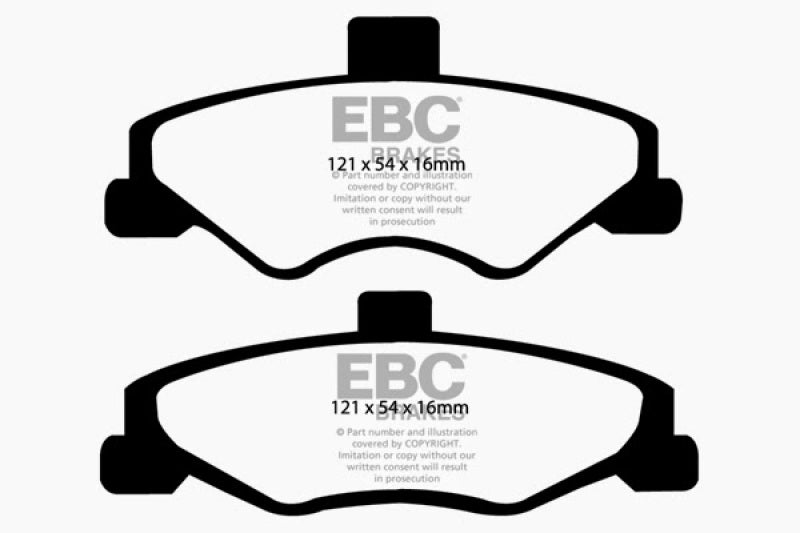 EBC 98-02 Chevrolet Camaro (4th Gen) 3.8 Yellowstuff Rear Brake Pads EBC Brake Pads - Performance  AXOPROS