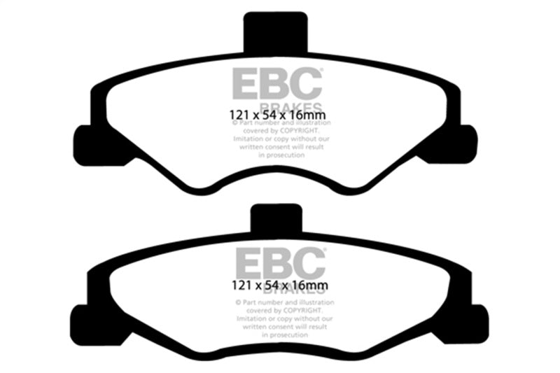 EBC 98-02 Chevrolet Camaro (4th Gen) 3.8 Yellowstuff Rear Brake Pads EBC Brake Pads - Performance  AXOPROS