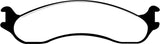 EBC 98-03 Dodge B250 B2500 Cargo 2500 Van 3/4 Ton Yellowstuff Front Brake Pads EBC Brake Pads - Performance  AXOPROS
