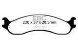 EBC 98-03 Dodge B250 B2500 Cargo 2500 Van 3/4 Ton Yellowstuff Front Brake Pads EBC Brake Pads - Performance  AXOPROS