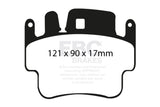 EBC 98-05 Porsche 911 (996) (Cast Iron Rotor only) 3.4 Carrera 2 Bluestuff Front Brake Pads EBC Brake Pads - Racing  AXOPROS