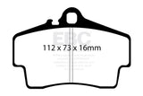EBC 98-05 Porsche 911 (996) (Cast Iron Rotor only) 3.4 Carrera 2 Bluestuff Rear Brake Pads EBC Brake Pads - Racing  AXOPROS