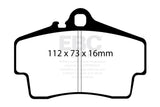 EBC 98-05 Porsche 911 (996) (Cast Iron Rotor only) 3.4 Carrera 2 Yellowstuff Rear Brake Pads EBC Brake Pads - Performance  AXOPROS