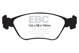 EBC 98-05 Volvo C70 2.3 Turbo T5 (16in Wheels) Redstuff Front Brake Pads EBC Brake Pads - Performance  AXOPROS