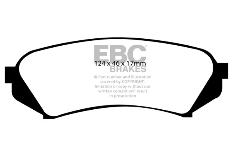 EBC 98-07 Lexus LX470 4.7 Greenstuff Rear Brake Pads EBC Brake Pads - Performance  AXOPROS