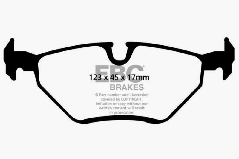 EBC 99-02 BMW Z3 2.5 Yellowstuff Rear Brake Pads EBC Brake Pads - Performance  AXOPROS
