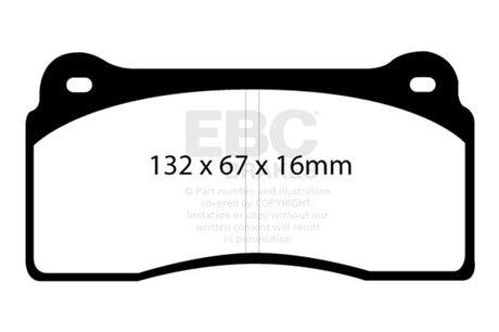 EBC 99-03 Aston Martin DB7 5.9 Bluestuff Front Brake Pads EBC Brake Pads - Racing  AXOPROS