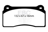 EBC 99-03 Aston Martin DB7 5.9 Redstuff Front Brake Pads EBC Brake Pads - Performance  AXOPROS