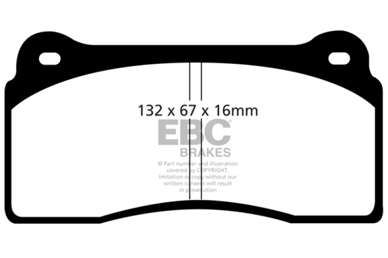 EBC 99-03 Aston Martin DB7 5.9 Redstuff Front Brake Pads EBC Brake Pads - Performance  AXOPROS