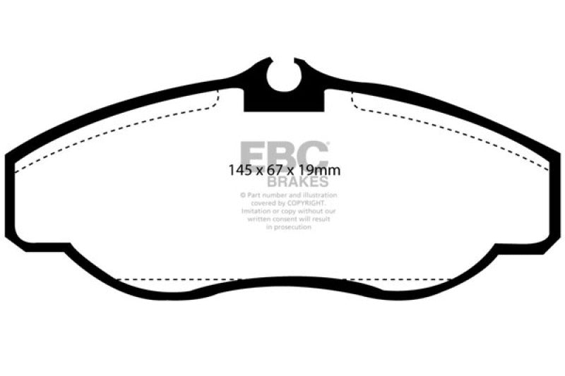 EBC 99-03 Land Rover Discovery (Series 2) 4.0 Greenstuff Front Brake Pads EBC Brake Pads - Performance  AXOPROS