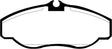 EBC 99-03 Land Rover Discovery (Series 2) 4.0 Greenstuff Front Brake Pads EBC Brake Pads - Performance  AXOPROS