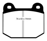 EBC 99-03 Mitsubishi Lancer Evolution 2.0 Turbo Bluestuff Rear Brake Pads EBC Brake Pads - Racing  AXOPROS