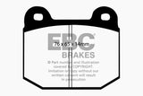 EBC 99-03 Mitsubishi Lancer Evolution 2.0 Turbo Bluestuff Rear Brake Pads EBC Brake Pads - Racing  AXOPROS