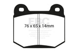 EBC 99-03 Mitsubishi Lancer Evolution 2.0 Turbo Redstuff Rear Brake Pads EBC Brake Pads - Performance  AXOPROS