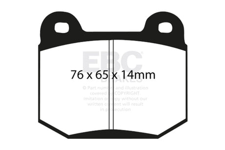 EBC 99-03 Mitsubishi Lancer Evolution 2.0 Turbo Redstuff Rear Brake Pads EBC Brake Pads - Performance  AXOPROS