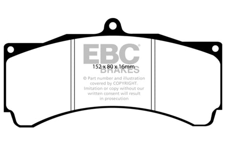 EBC Brakes Redstuff Ceramic Brake Pads EBC Brake Pads - Performance  AXOPROS