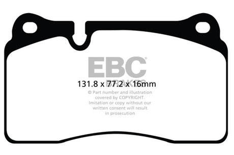 EBC Brakes Redstuff Ceramic Brake Pads EBC Brake Pads - Performance  AXOPROS