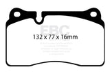EBC Brakes Redstuff Ceramic Brake Pads EBC Brake Pads - Performance  AXOPROS