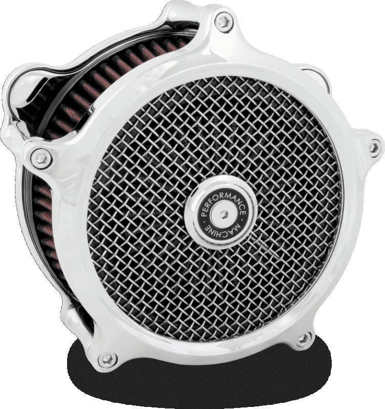 Performance Machine Air Cleaner Slim - Chrome Performance Machine Air Filters - Direct Fit  AXOPROS