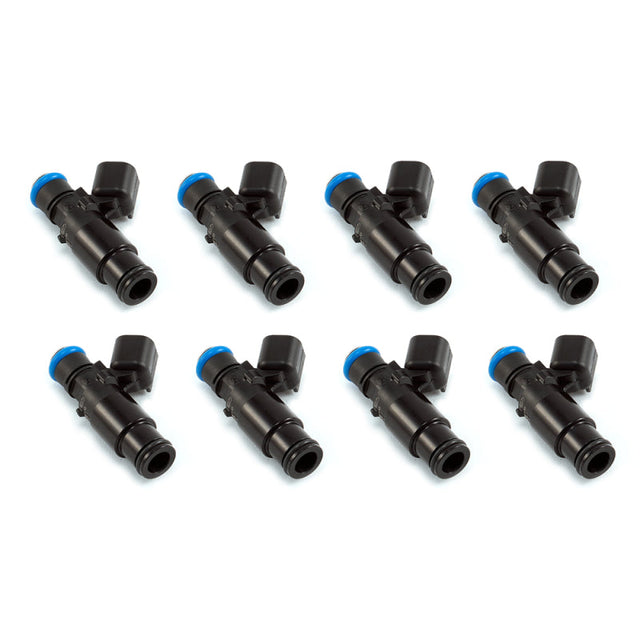 Injector Dynamics 1340cc Injector - 48mm Length - 14mm Top - 14mm Black Bottom Adaptor (Set of 8) Injector Dynamics Fuel Injector Sets - 8Cyl  AXOPROS