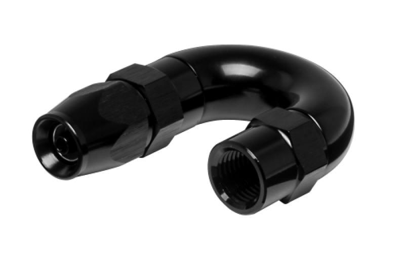 Vibrant -3AN 180 Degree High Flow Hose End Fitting for PTFE Lined Hose - Aluminum Vibrant Fittings  AXOPROS
