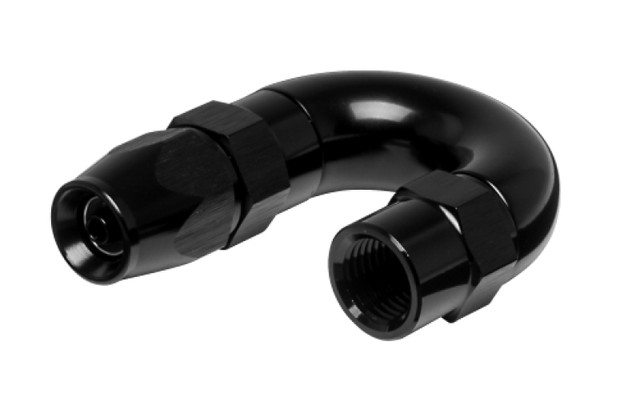 Vibrant -3AN 180 Degree High Flow Hose End Fitting for PTFE Lined Hose - Aluminum Vibrant Fittings  AXOPROS
