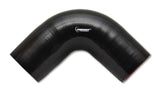 Vibrant 4 Ply Reinforced Silicone Elbow Connector - 1.75in I.D. - 90 deg. Elbow (BLACK) Vibrant Silicone Couplers & Hoses  AXOPROS