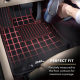 3D MAXpider 3D MAXpider 2019-2023 Genesis G70 RWD Kagu 1st & 2nd Row Floormat - Black Floor Mats - Rubber aftermarket performance part