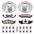 Power Stop 99-01 Jeep Cherokee Front Z36 Truck & Tow Brake Kit PowerStop Brake Kits - Performance D&S  AXOPROS