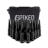 Mishimoto Mishimoto Steel Spiked Lug Nuts M14 x 1.5 24pc Set Black Mishimoto Lug Nuts  AXOPROS