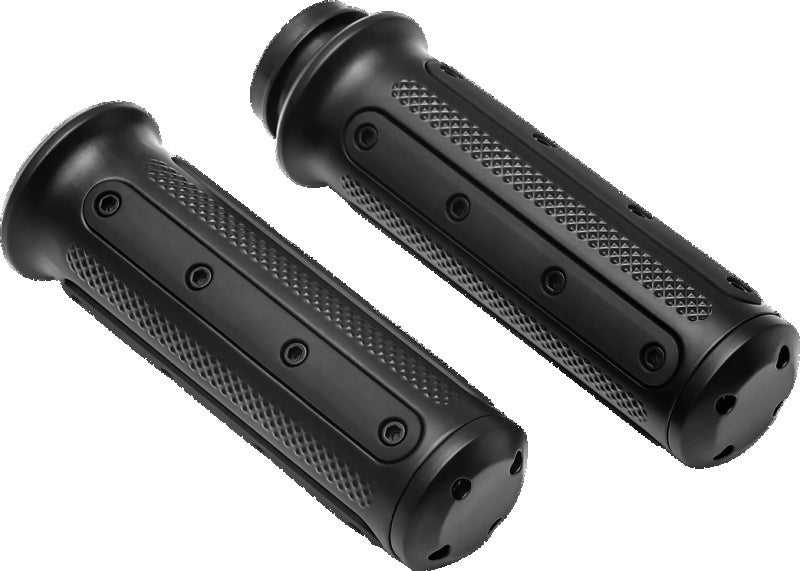 Kuryakyn Heavy Industry Grips Throttle-By-Wire Black Kuryakyn Grips  AXOPROS