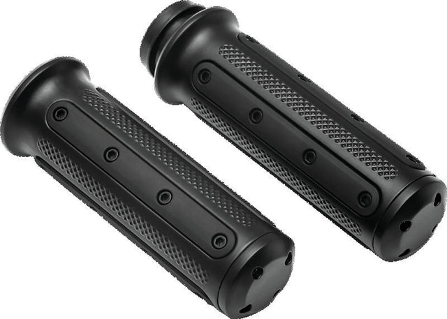 Kuryakyn Heavy Industry Grips Throttle-By-Wire Black Kuryakyn Grips  AXOPROS