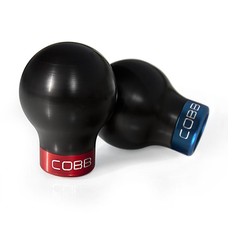 Cobb Subaru 5-Speed COBB Knob - White Knob w/ Stealth Black COBB Shift Knobs  AXOPROS