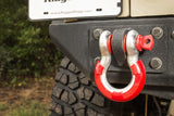 Rugged Ridge Red 7/8in D-Ring Isolator Kit Rugged Ridge Shackle Kits  AXOPROS